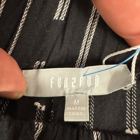 Fun2Fun Womens Side Line Slit Pants Black Size M - Picture 3 of 6